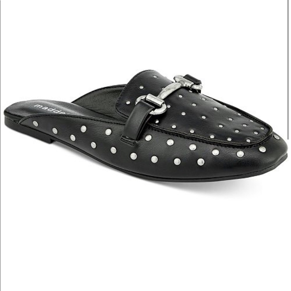 Madden Girl Miloo Studded Loafer, Black